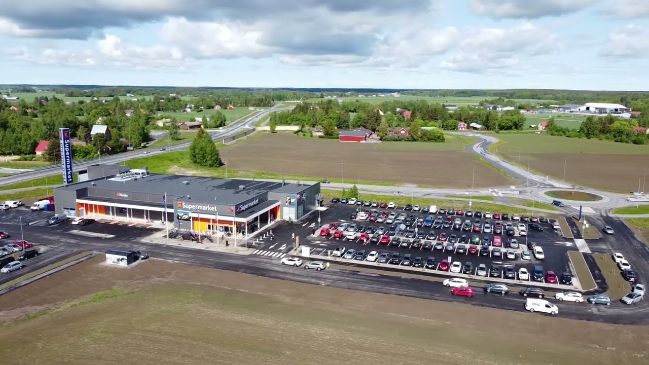 K-Supermarket Laihia, Summer 2023. DJI Mavic Mini