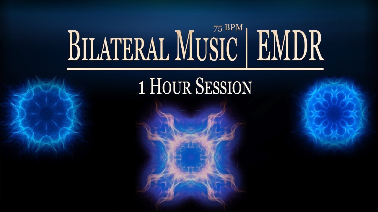 75 BPM Bilateral Stimulation Music for PTSD, Anxiety, Confidence | 4K EMDR Visual | Chill Electronic