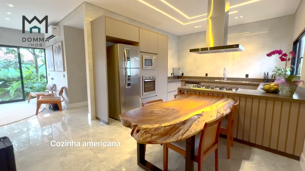 DOMMA IMOB - COND. ESTÂNCIA QUINTAS DA ALVORADA - CASA MODERNA E ALTO PADRÃO 3 QUARTOS (2 SUÍTES).