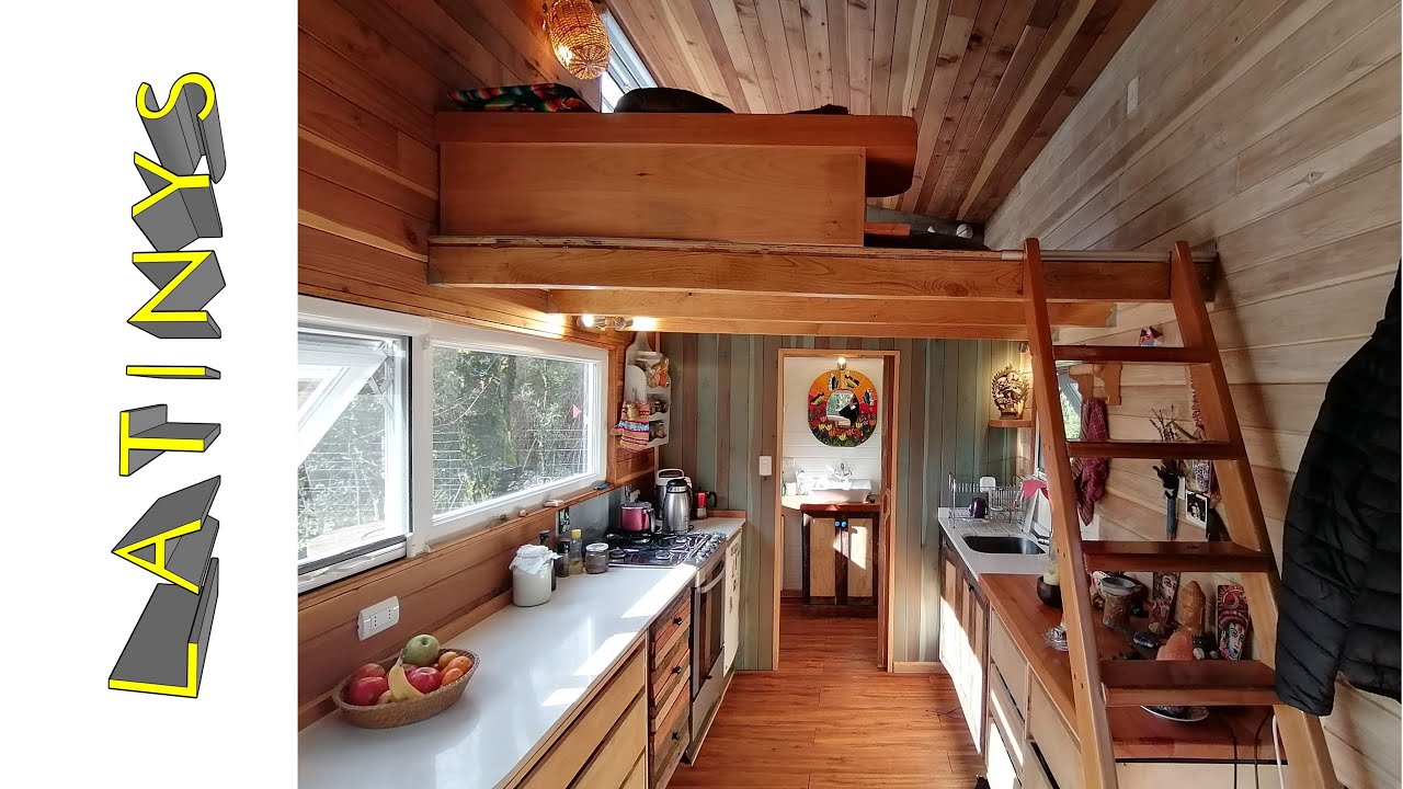 TINY HOUSE CHILE ⚡ Tour Guiado x Interior de Chiruka Maya Mapu en Pucón