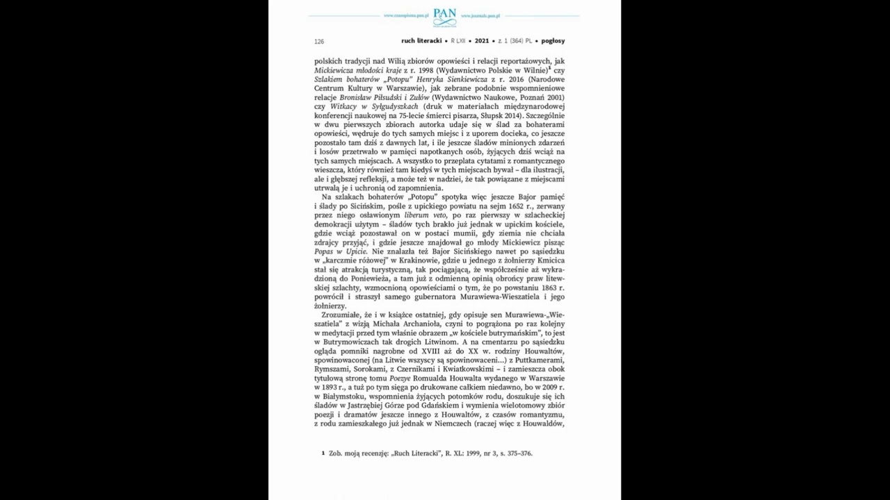 Powinność obywatelska a wartości narodowe w opowieści Alwidy Antoniny Bajor [Ruch literacki, PAN]