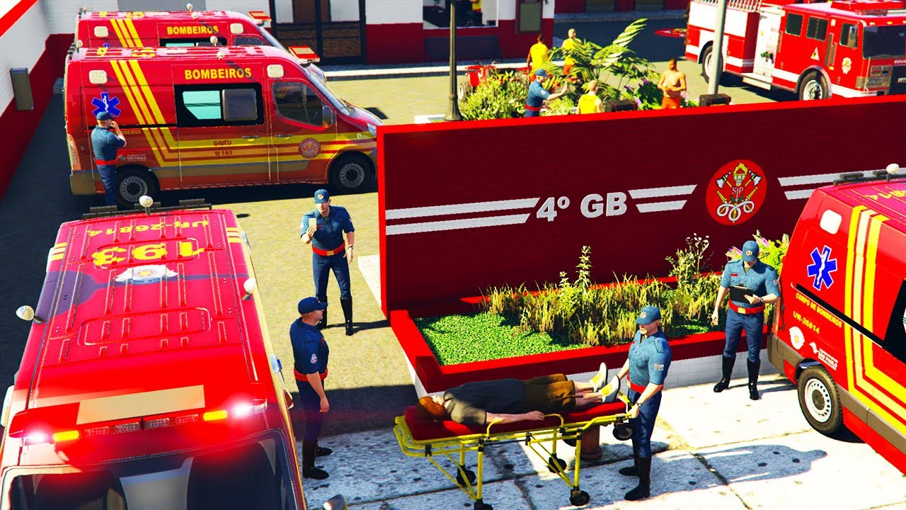 EMERGÊNCIA 24 HS | DESLOCAMENTO E RESGATE Á VÍTIMA DE ACIDENTE DE TRÂNSITO | GTA 5