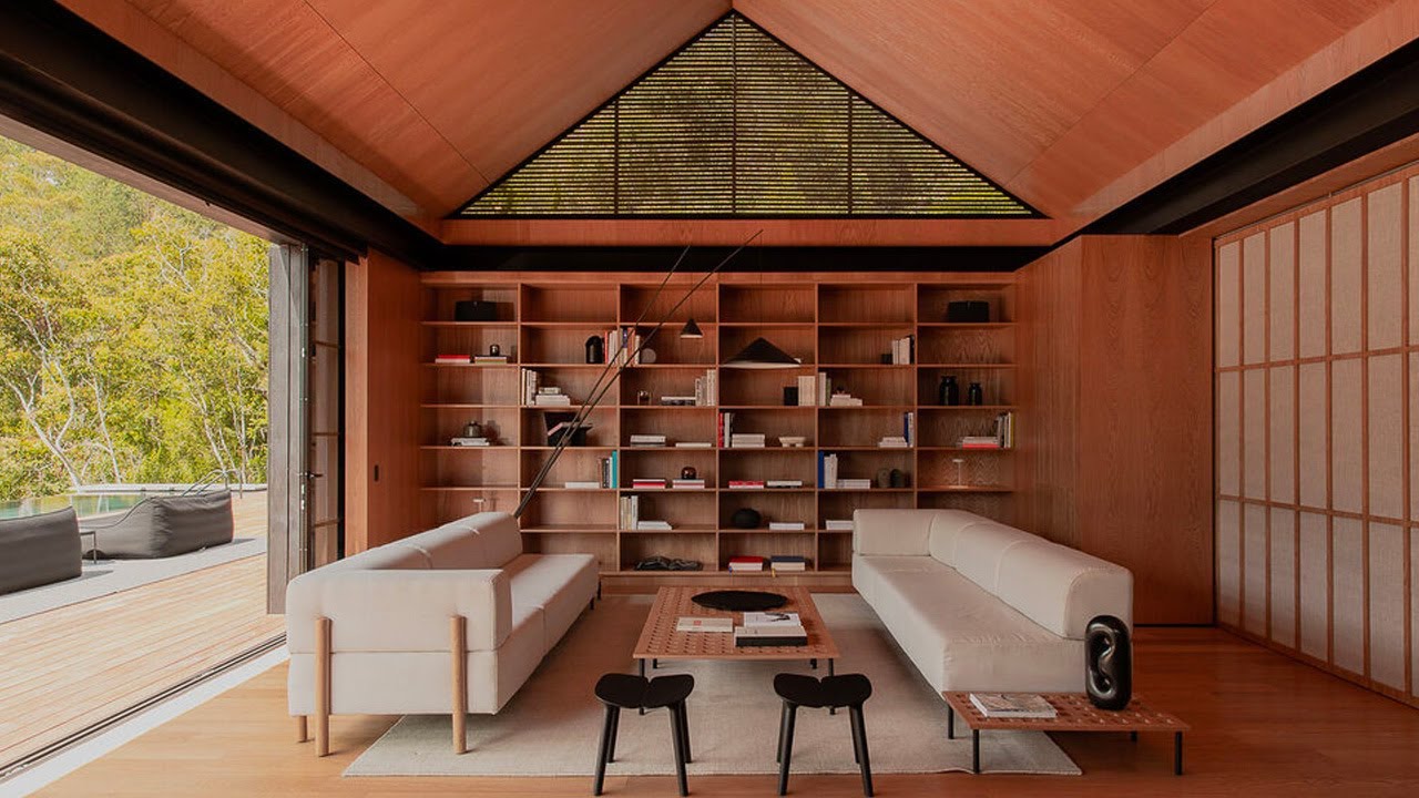 Serene Japanese Inspired House Cradled By Nature