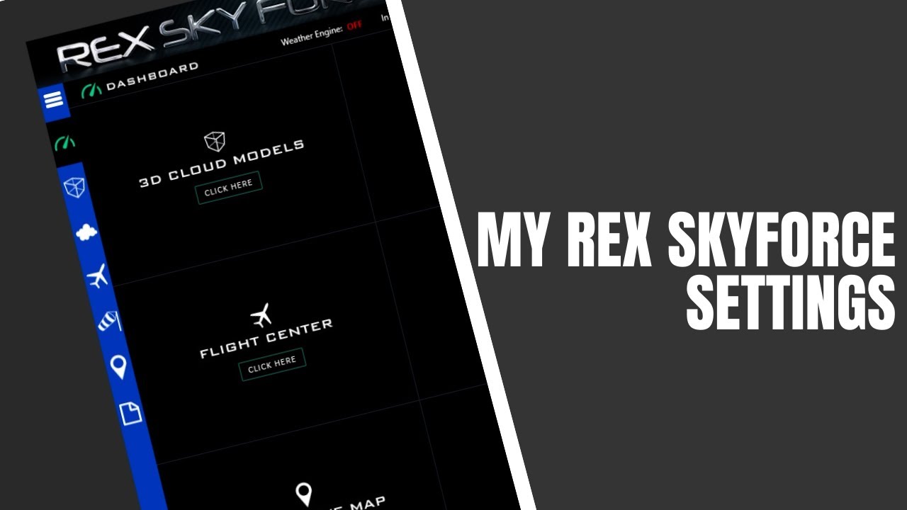 My P3Dv5 Rex Skyforce Settings