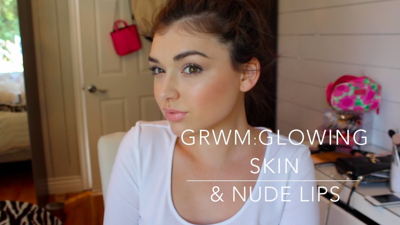Get Ready With Me : Glowing Skin  & Nude Lips Using New Products | Chloé Zadori