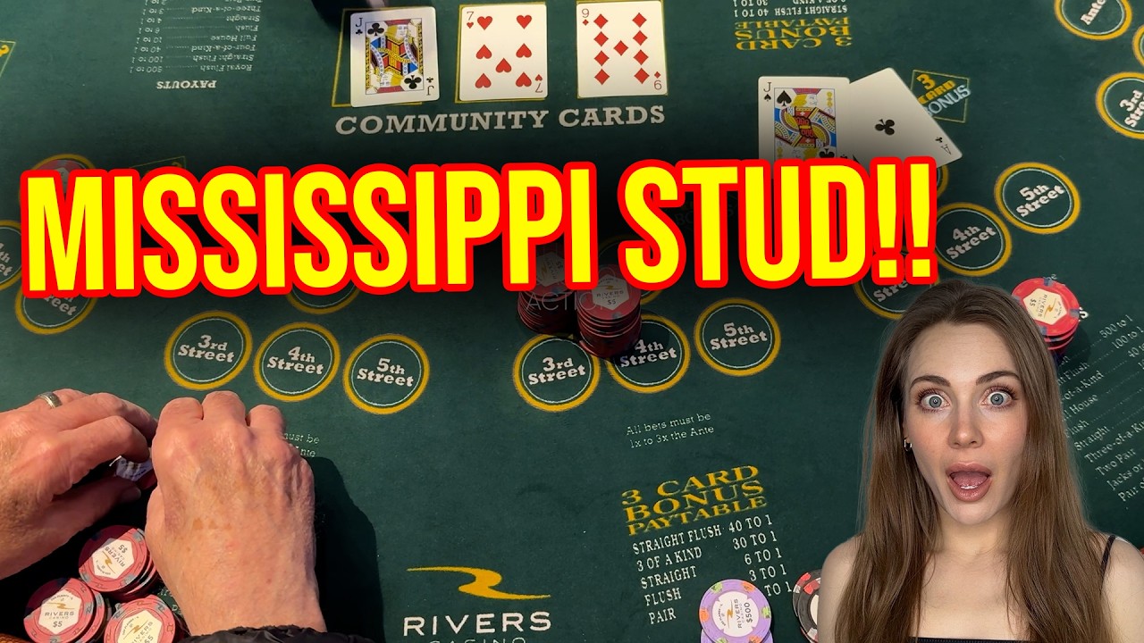 PLAYING MISSISSIPPI STUD POKER IN CHICAGO CASINO!!