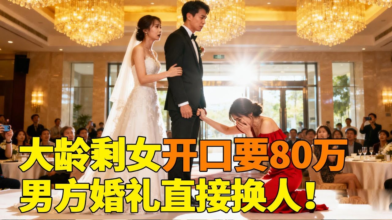大龄女张口索要 80 万彩礼！男方转身 6 万迎娶新媳妇！婚礼现场女方崩溃跪求原谅！【轩语说媒】
