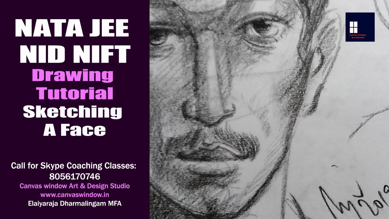 Sketching A Portrait | NATA Drawing Tutorial