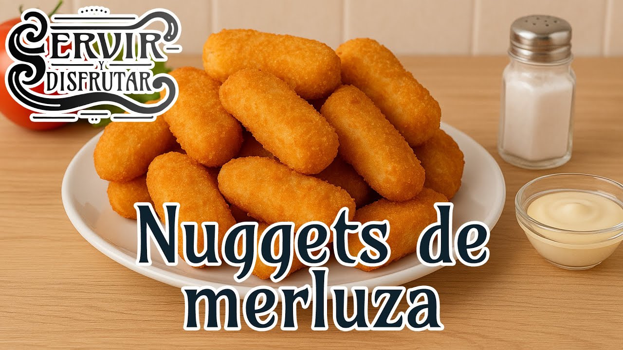 👉 NUGGETS DE MERLUZA caseros 🐟 | Receta casera, rápida y crujiente, perfecta para niños