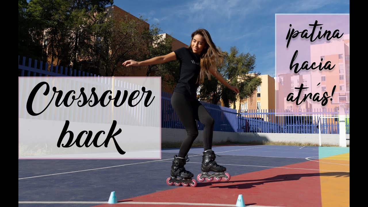 ¿Cómo patinar hacia atrás? Crossover Back paso a paso / Tutorial patinaje Freeskate / Carolin Vi