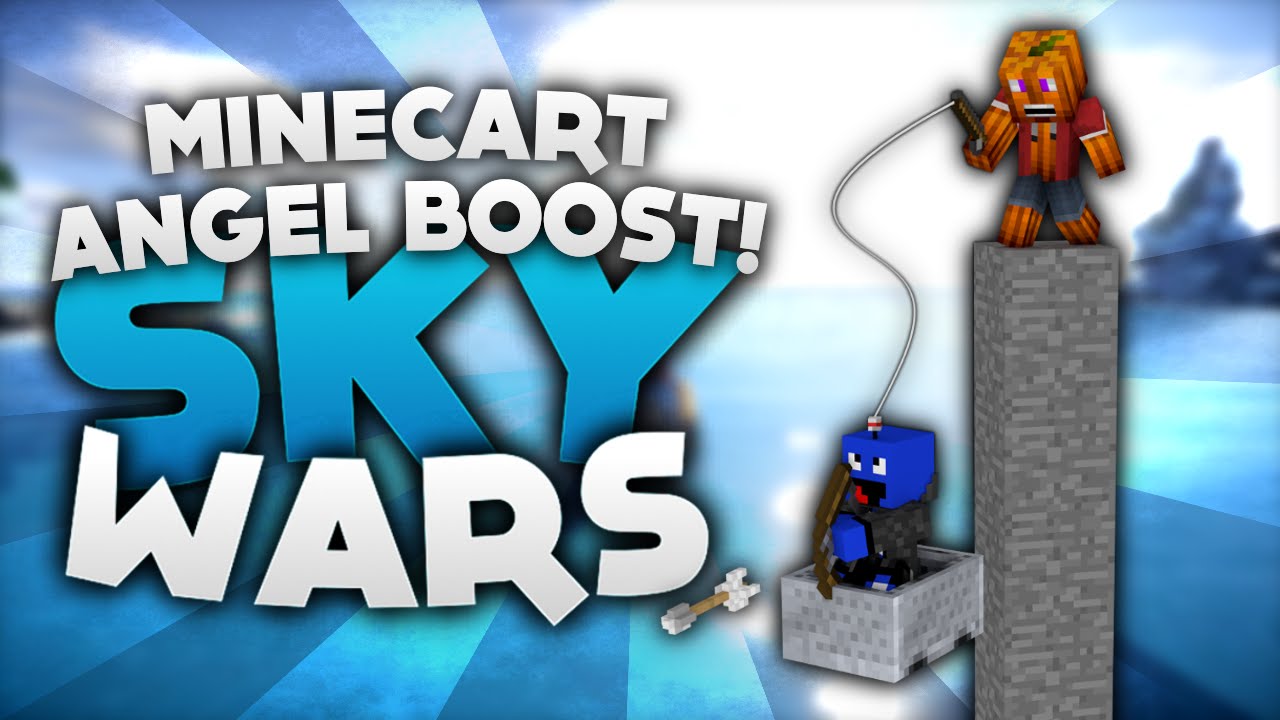 MLG Minecart Angel Boost! - Minecraft Sky Wars! | DieBuddiesZocken