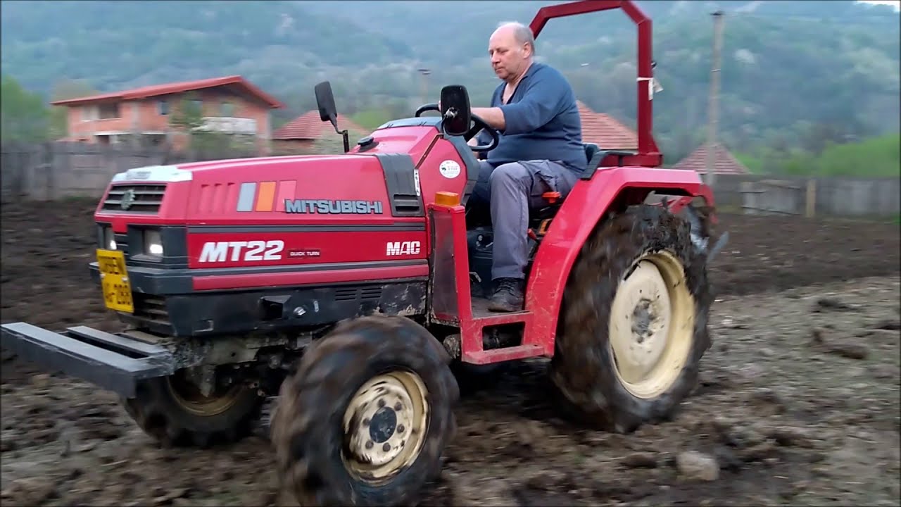 Tractor compact Mitsubishi MT 22 D; dat cu spatele, arat si frezat solul; 2019