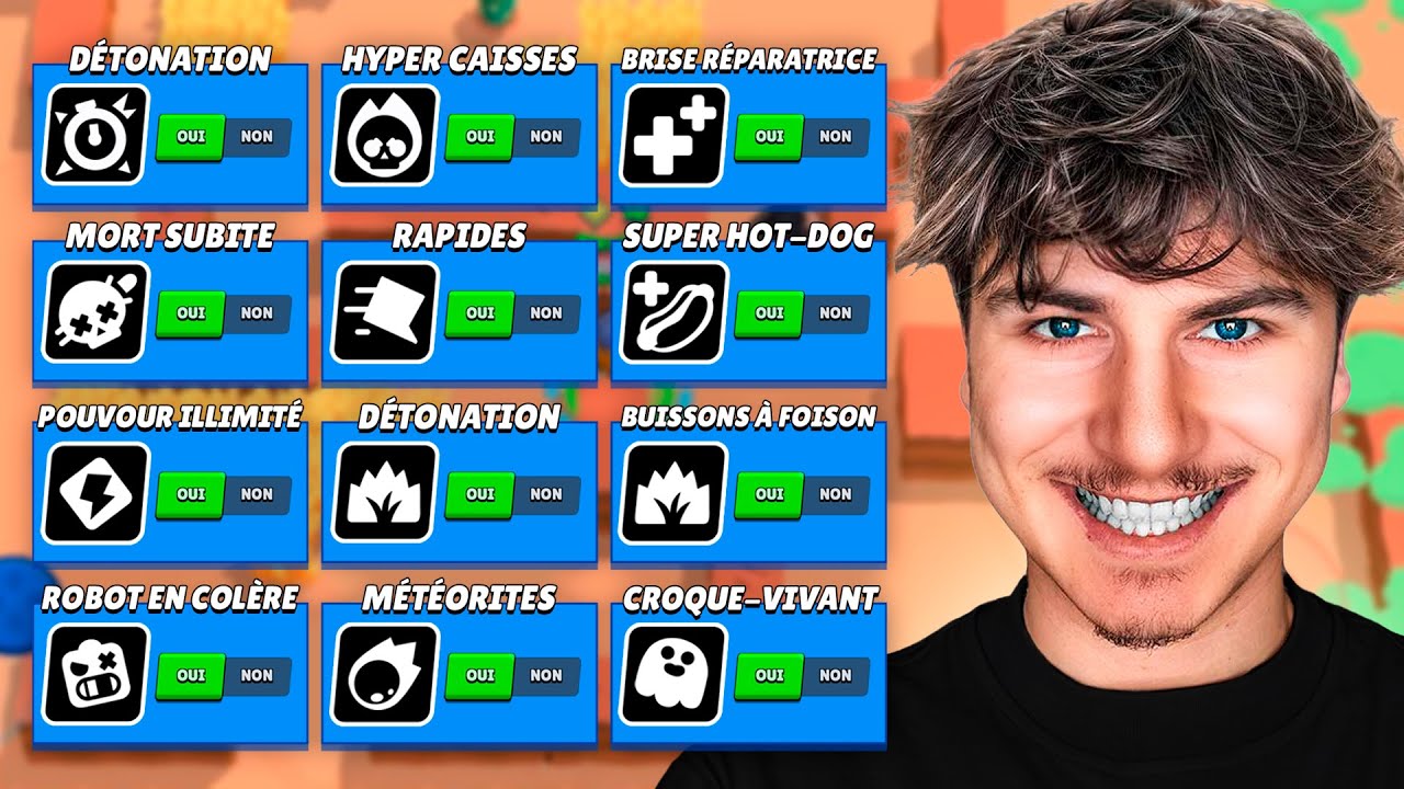 J'ACTIVE TOUS LES MODIFICATEURS SUR BRAWL STARS !!