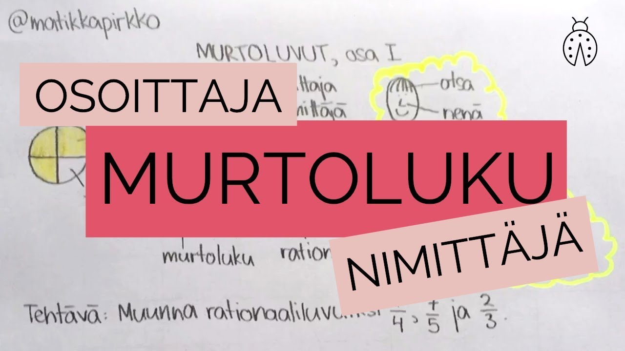 Murtoluku: osoittaja ja nimitt&auml;j&auml;? 🤷&zwj;♀️ Leivotaan murtoluvusta desimaaliluku // Matikkapirkko