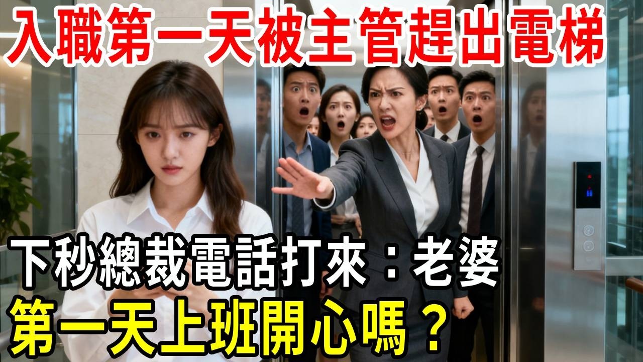 入職第一天被主管趕出電梯“鄉下村姑，不配跟我站一起！”下秒總裁電話打來，我按下免提：老婆，今天第一天上班開心嗎？所有人傻眼…#掉馬甲#甜寵 #閃婚#情感故事#婚姻#都市愛情 #先婚後愛 #霸道總裁