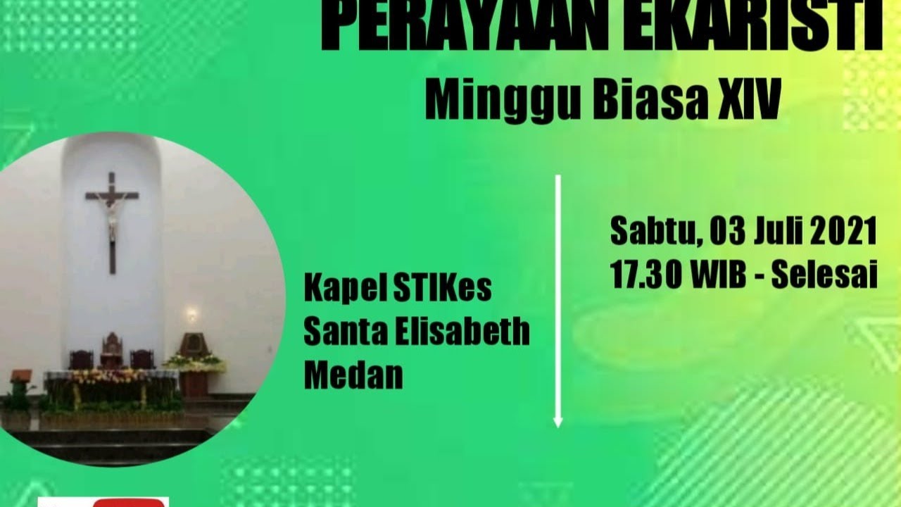 MISA STREAMING PERAYAAN EKARISTI STIKES SANTA ELISABETH MEDAN
