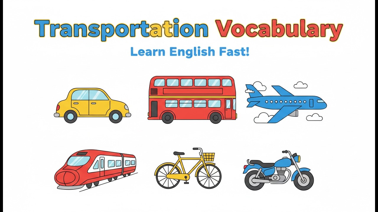 Learn Transportation Vocabulary in English | Fun & Easy