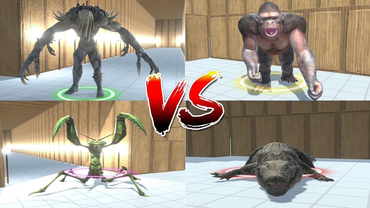 4 BOSS BATTLE FREE FOR ALL | Animal Revolt Battle Simulator
