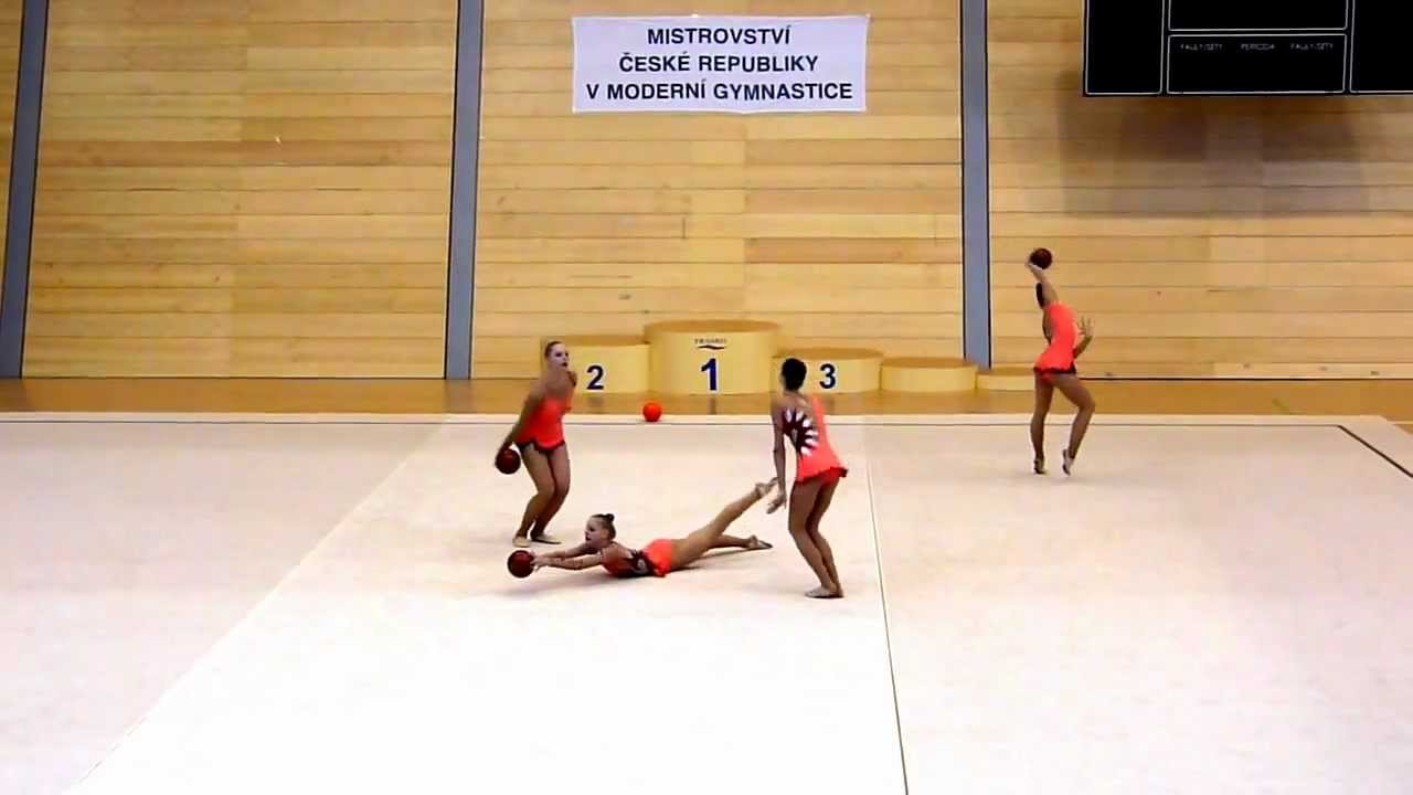 Česká seniorská společná skladba s míči 2012