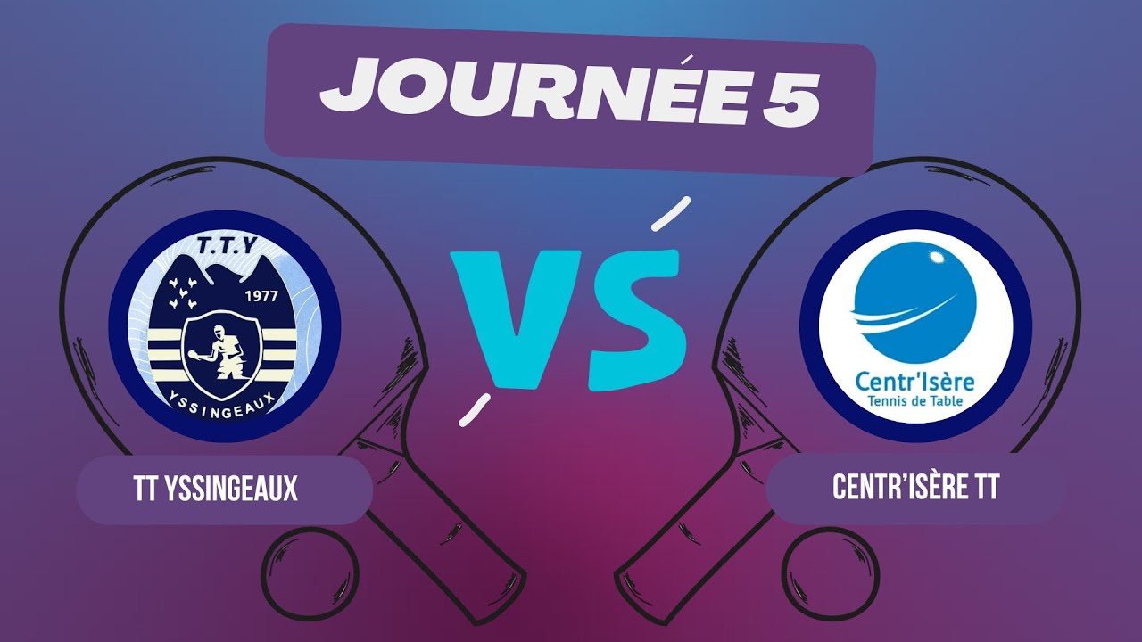 🏓 R2 AURA : Match difficile contre Centr'Isère