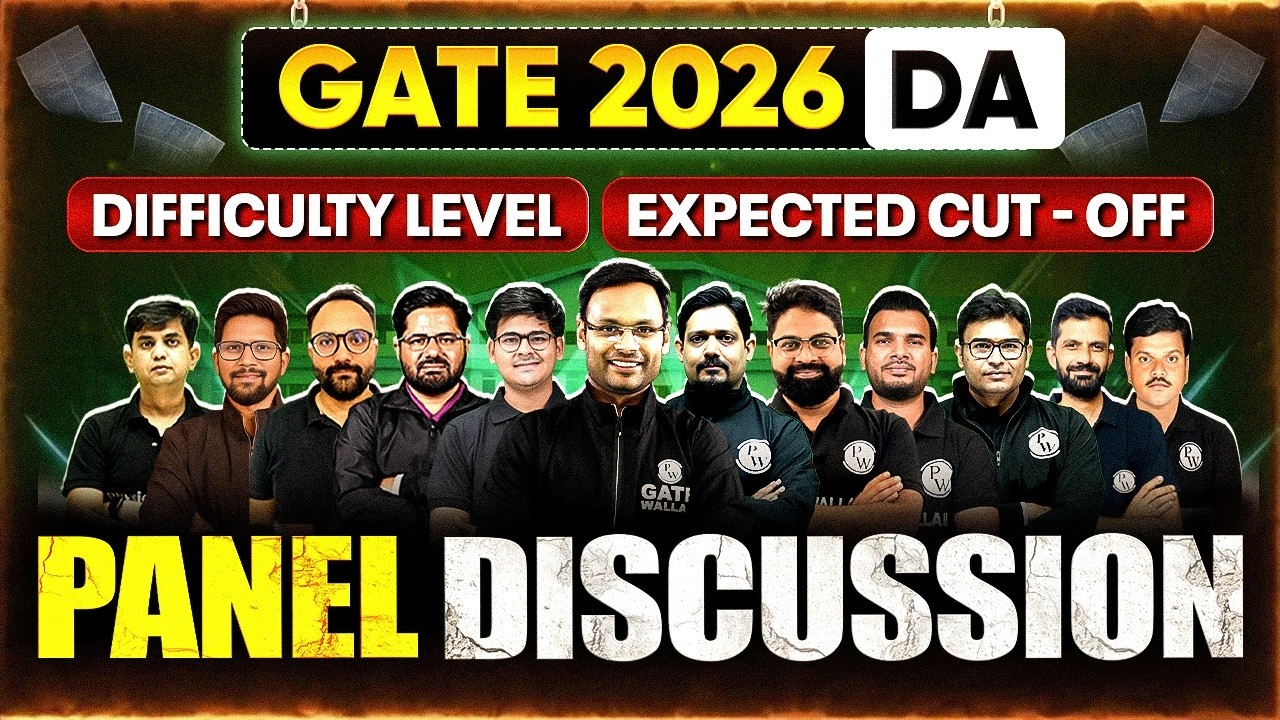 GATE 2026 DA Cut Off | Difficulty Level | GATE DA 2026 Panel Discussion