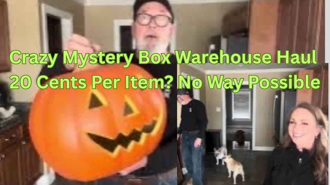 Crazy Mystery Box Warehouse Haul.  100+ Albums 20 Cents Each. 