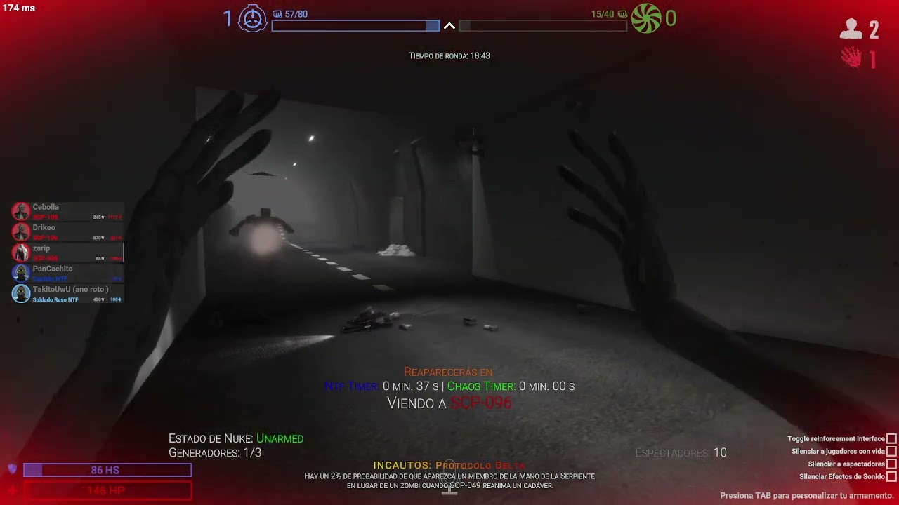 JUGANDO SCP SECRETO LABORATORiO COMO SCP 173 Y SCP 106 PADRE Y SCP 096 VS NTF Y CAOS PARTE 2