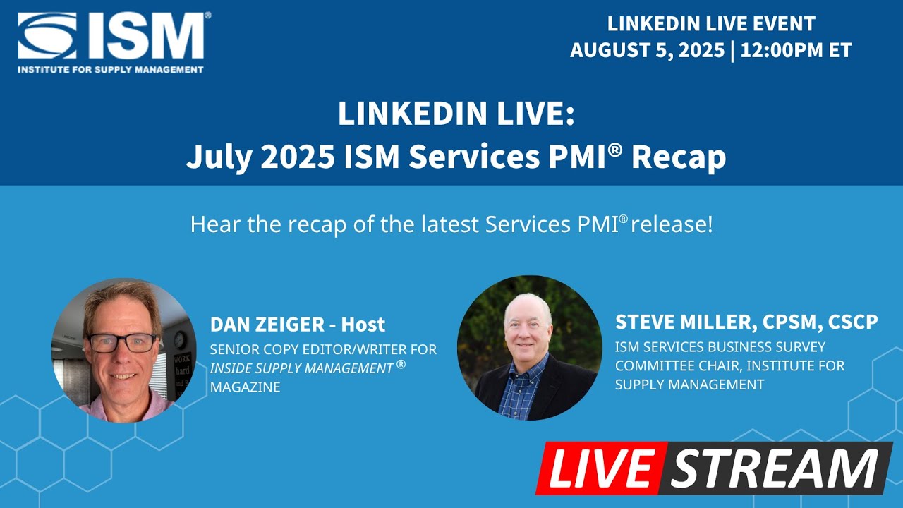 July 2025 ISM Services PMI Report Recap (LinkedIn Live)