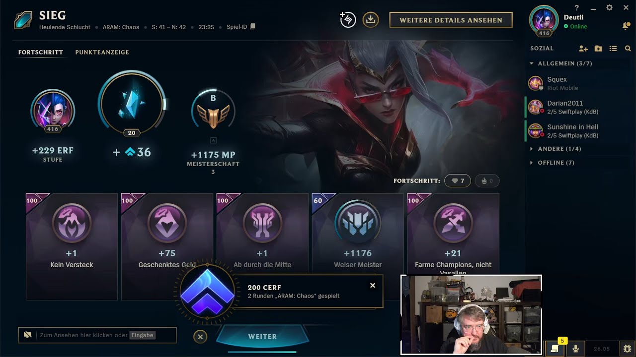 League of Legends | ARAM: CHAOS | Vayne | B | 07.03.2026 | 23