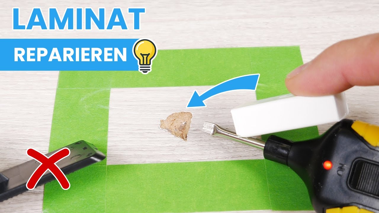 Macke im Laminat reparieren wie ein Bodenleger