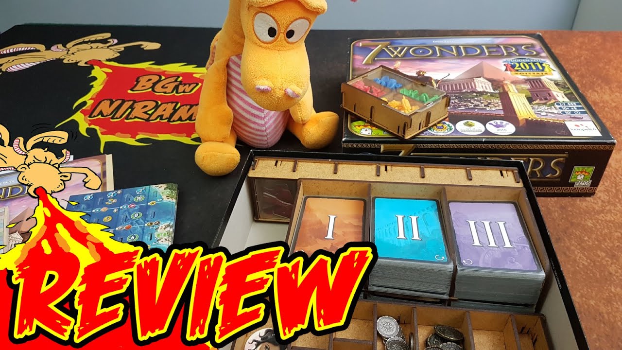 e-Raptor insert Review: 7 Wonders + Expansions
