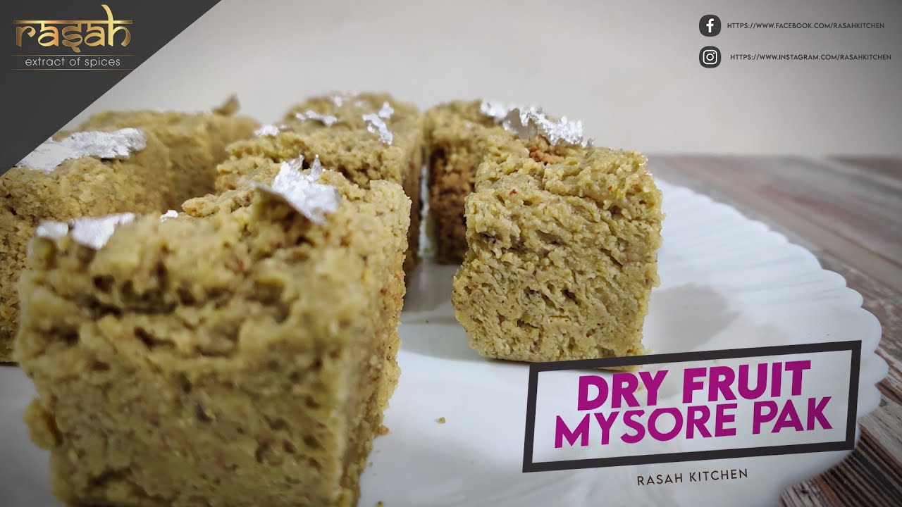Dry Fruit Mysore Pak Recipe