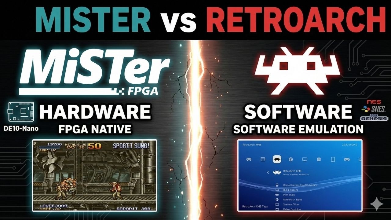 MiSTer FPGA vs. RetroArch: Eu Finalmente Tomei uma Decisão (A Prova do OSLTT)