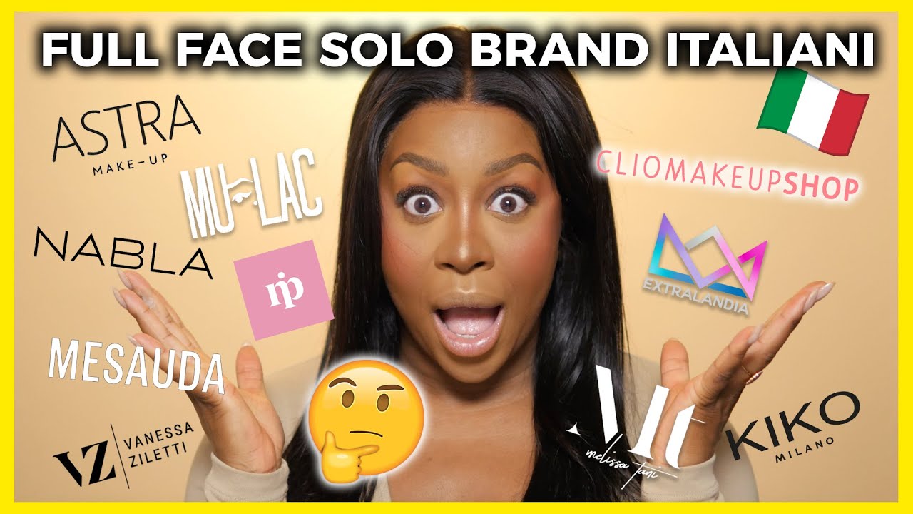 SONO INCLUSIVI? FULL FACE SOLO CON BRAND ITALIANI 🇮🇹 | MAKEUP TUTORIAL PELLE SCURA