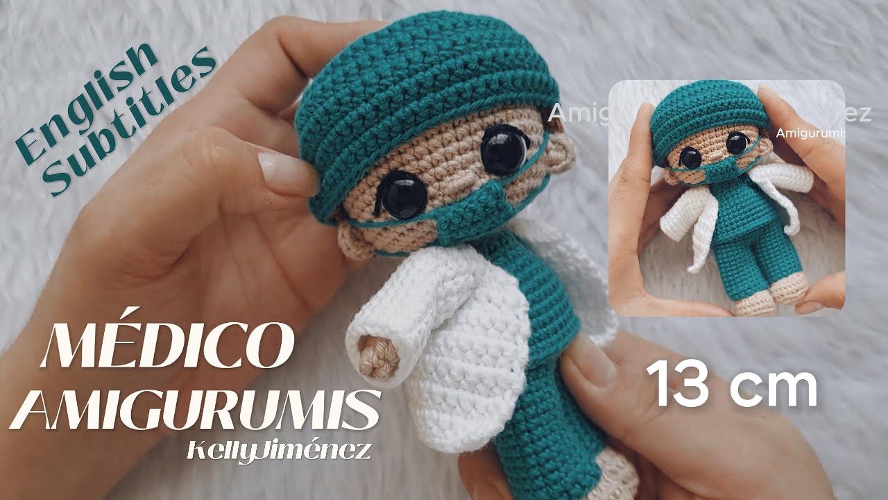 Amigurumi Paso a Paso de Medico/Cirujano/Doctor (English Subtitles)