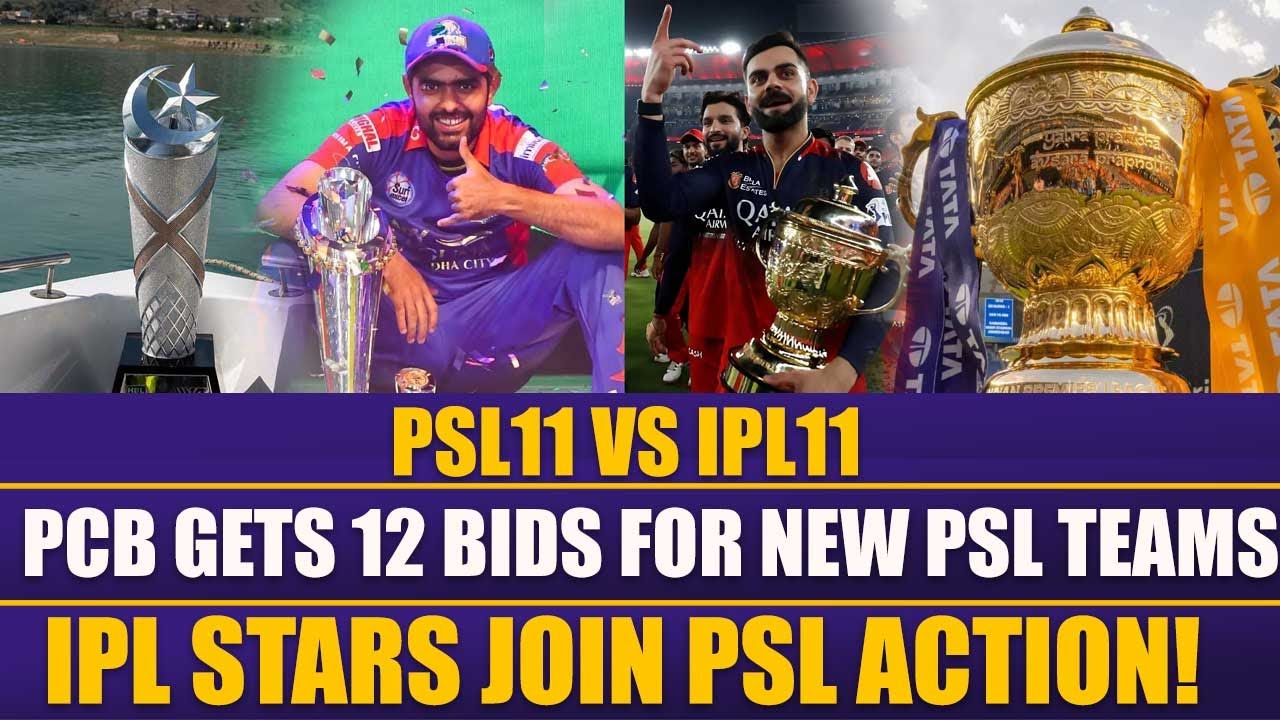 PCB receives 12 bids for two new PSL franchises | IPL Stars Join PSL Action!