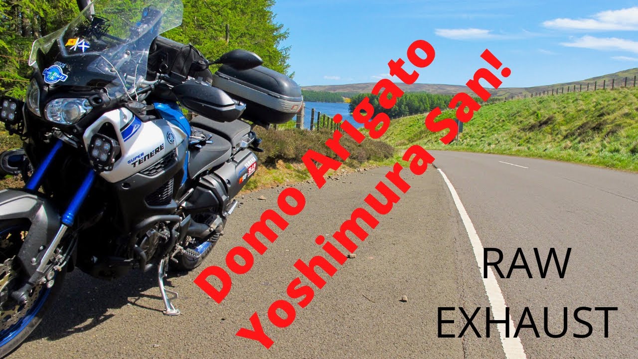 Yamaha XT1200Z Super Tenere. RAW exhaust sound of the Yoshimura RS-4 in the Scottish Borders. Enjoy!
