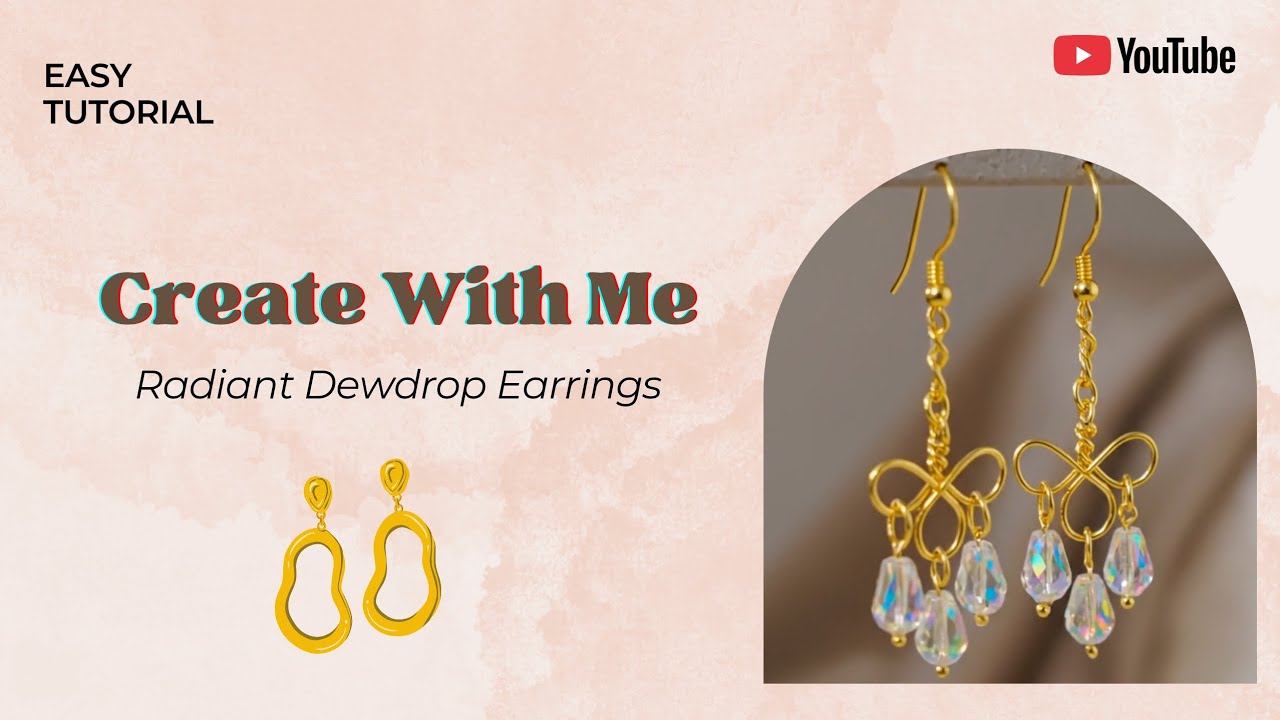 Radiant Dewdrop Handmade Earrings ✨#handmadeearrings #diy #jewellery #madewithlove #viral 