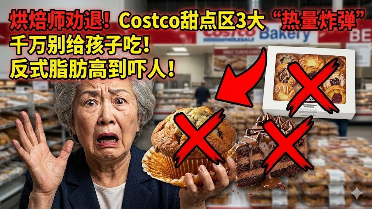 烘焙师劝退！Costco 甜点区这 3 款“热量炸弹”千万别给孩子吃，反式脂肪高到吓人！