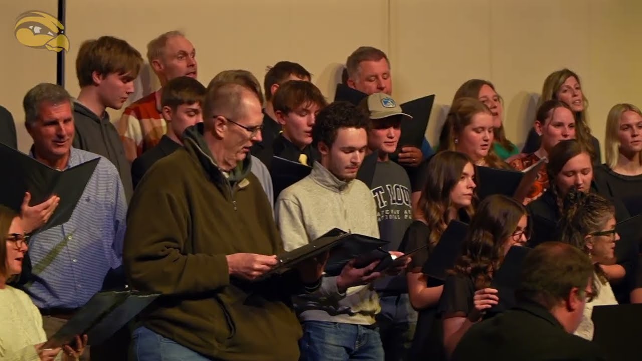 Hamilton High School choirs and community members perform "Hallelujah" from Messiah