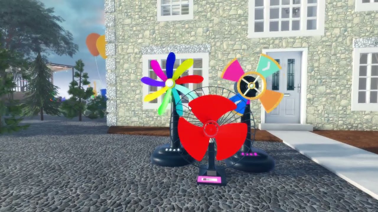 Wobbly Ceiling Fan – Extreme Vibration & Funny Moments | Roblox