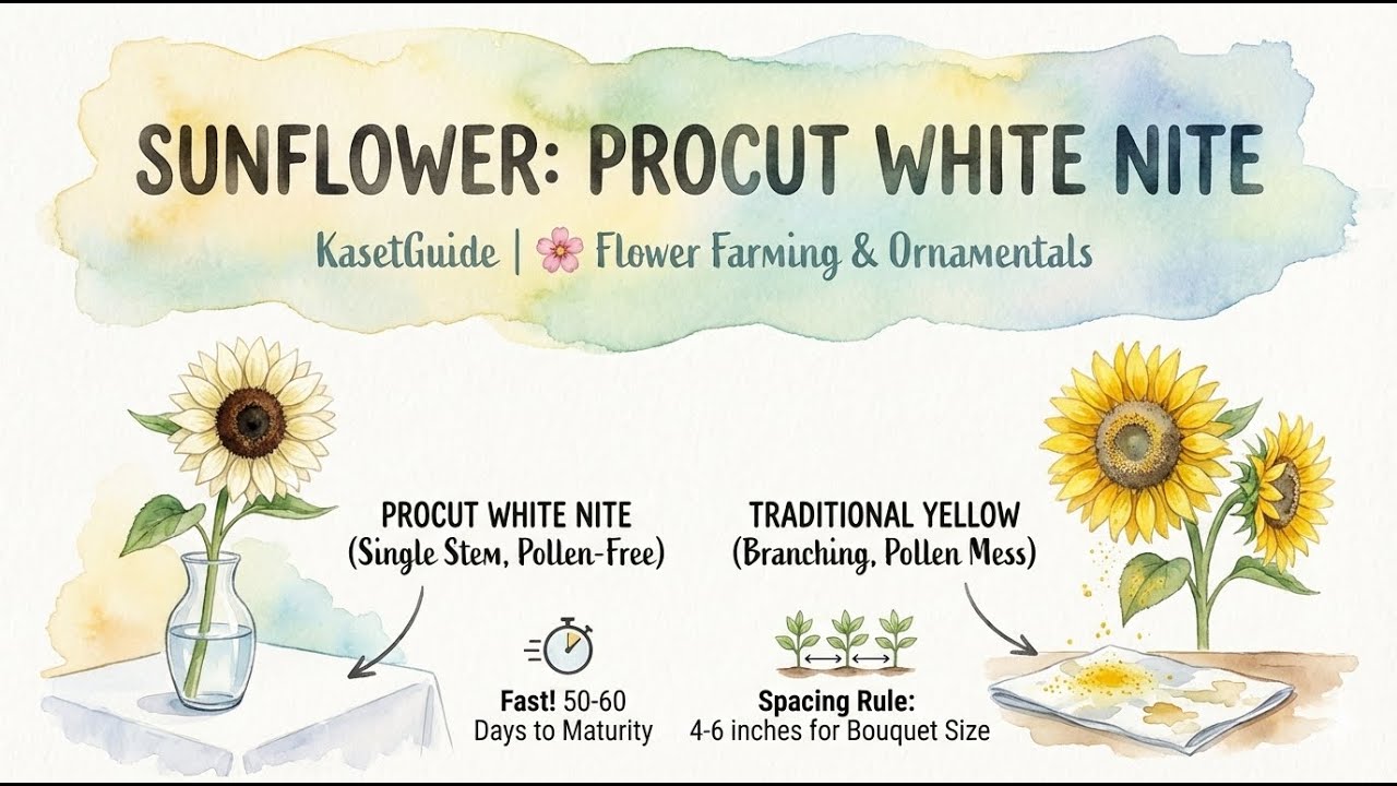The Wedding Industry's Obsession: Growing the 'White Nite' Sunflower 🌻💍