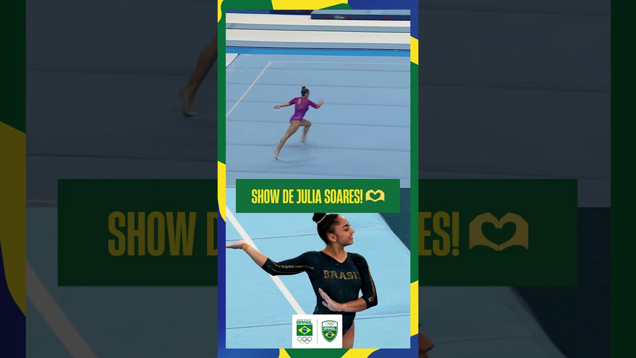 Julia Soares se apresenta no solo no Brasileiro de Gin&aacute;stica Art&iacute;stica!