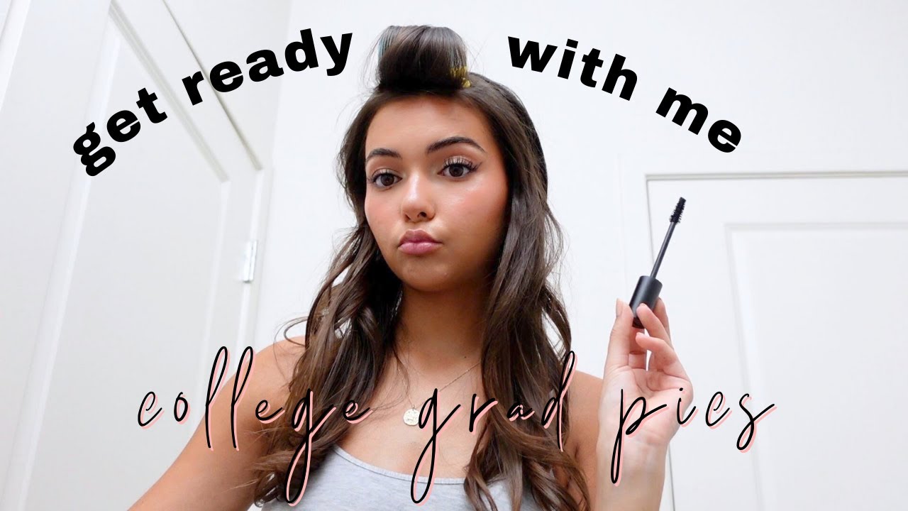 get ready with me for my college grad pics *sad*