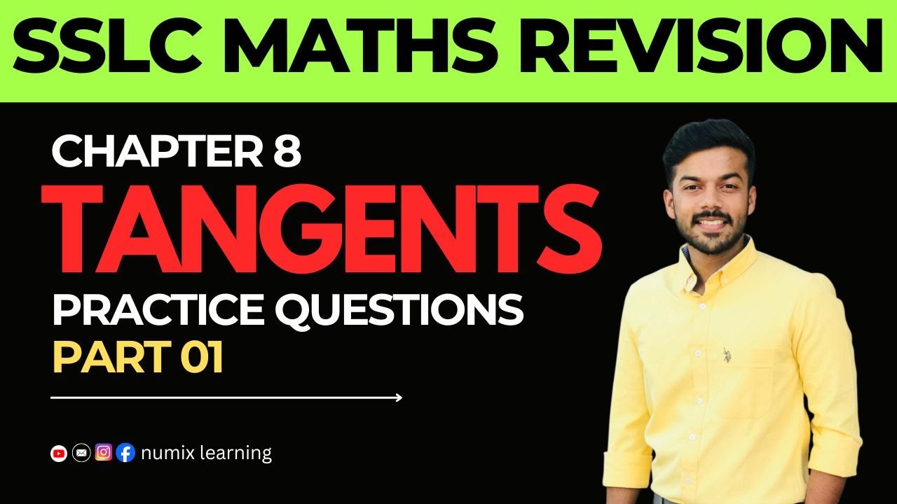SSLC MATHS | REVISION | TANGENTS | PRACTICE QUESTIONS | PART 1 |