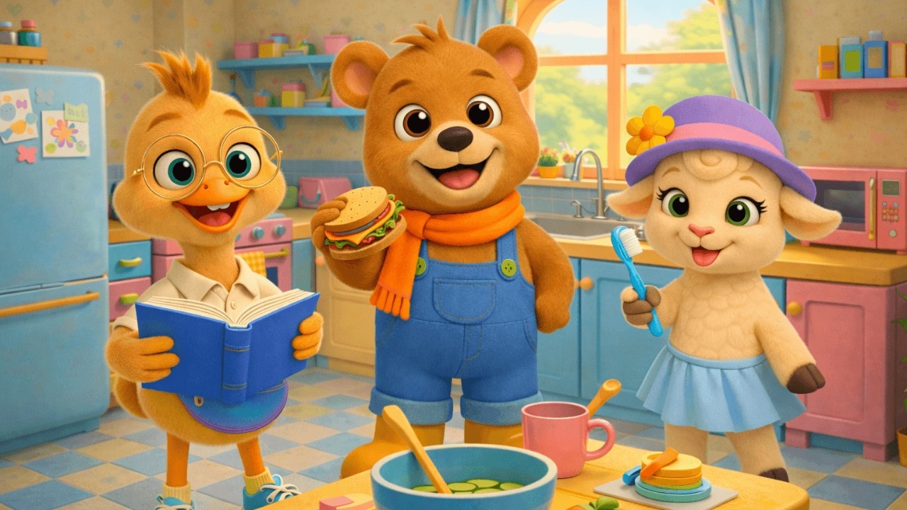 Las rutinas diarias | Canción infantil para aprender | Los Diveranix