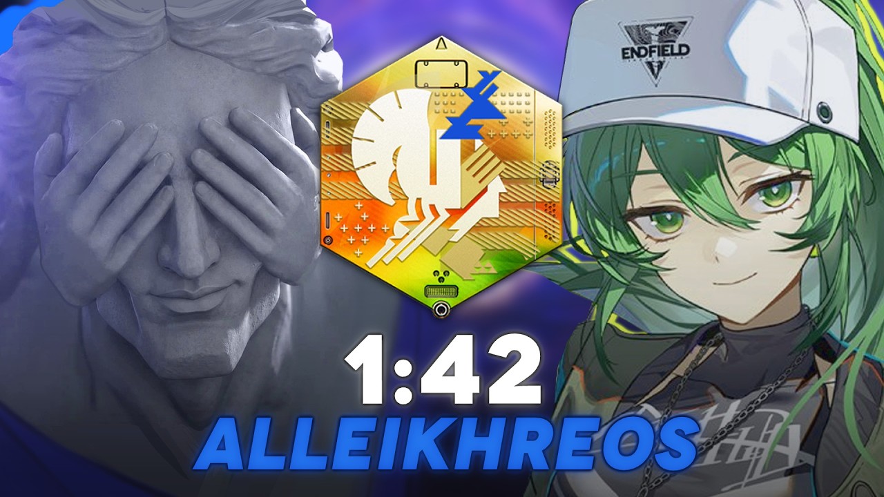 DPS Fluorite CRACKS Alleikhreos (I'm next in line) 1:42 Speedrun Trimmed Medal // Arknights Endfield