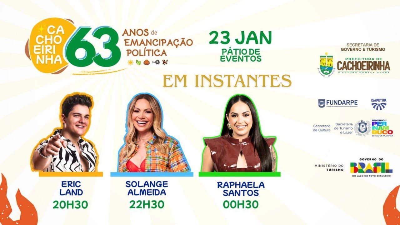 FESTA DE EMANCIPAÇÃO POLÍTICA/ CACHOEIRINHA-PE 2026.