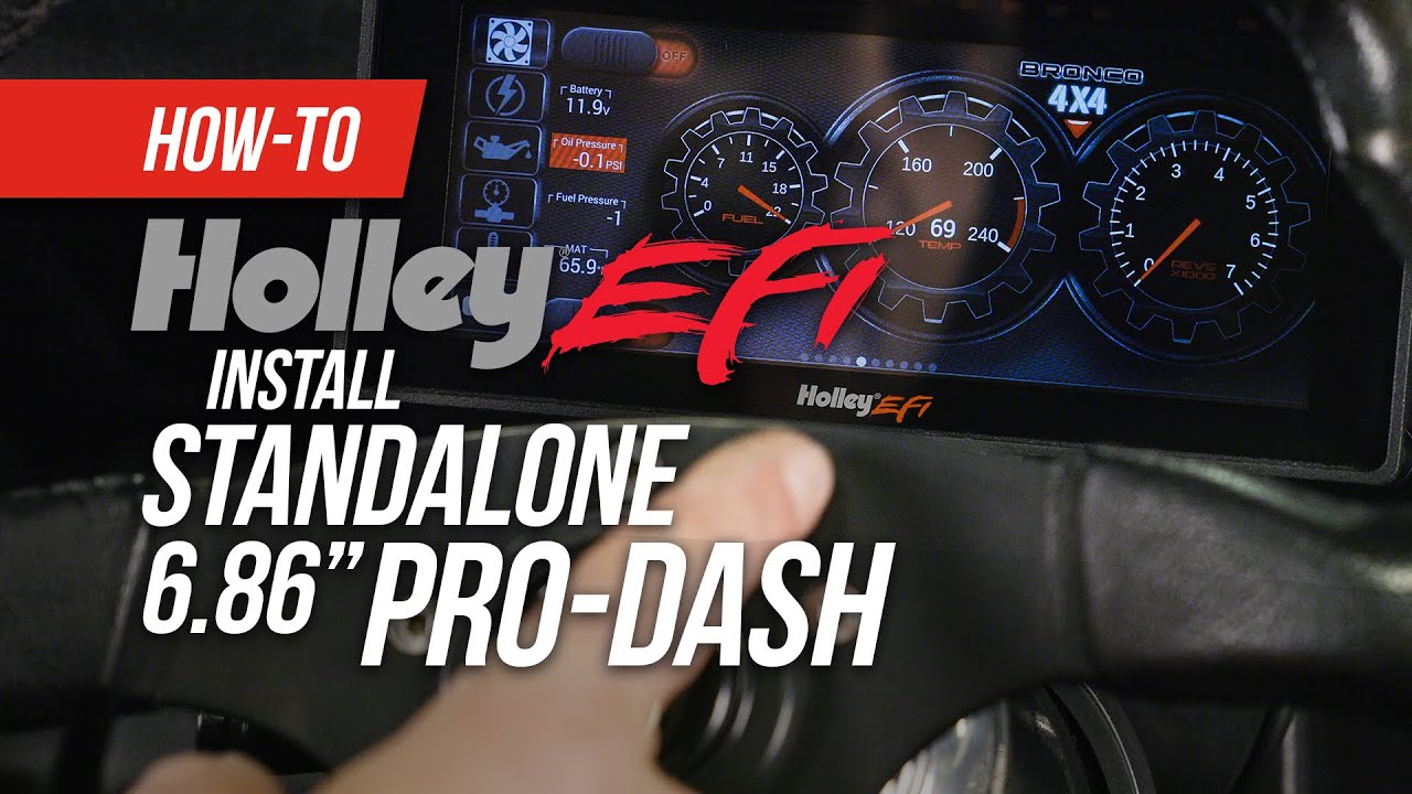 How to Install a Holley 6.86” Standalone Pro Dash in a Carbureted Vehicle