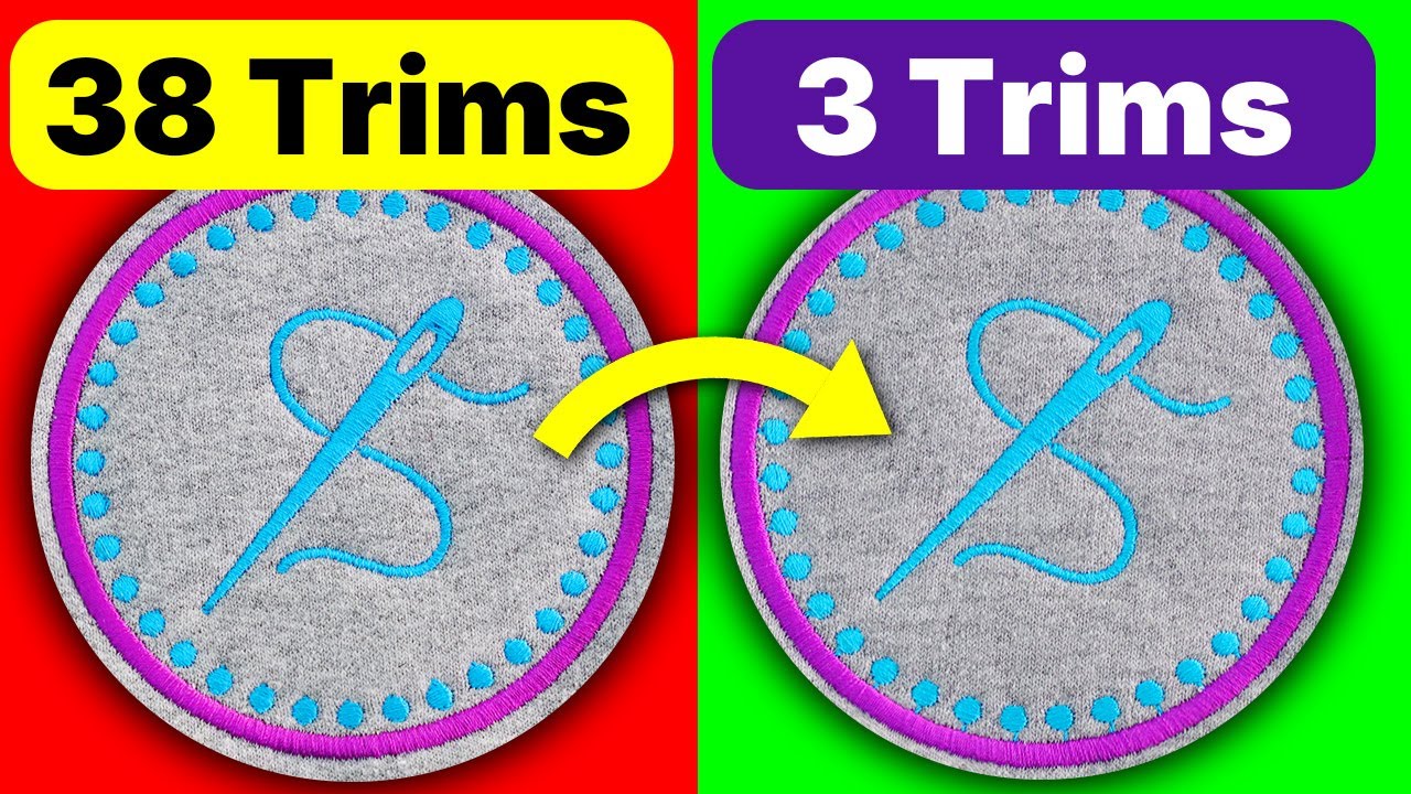 How To Remove Jumps & Trims In Embroidery Designs